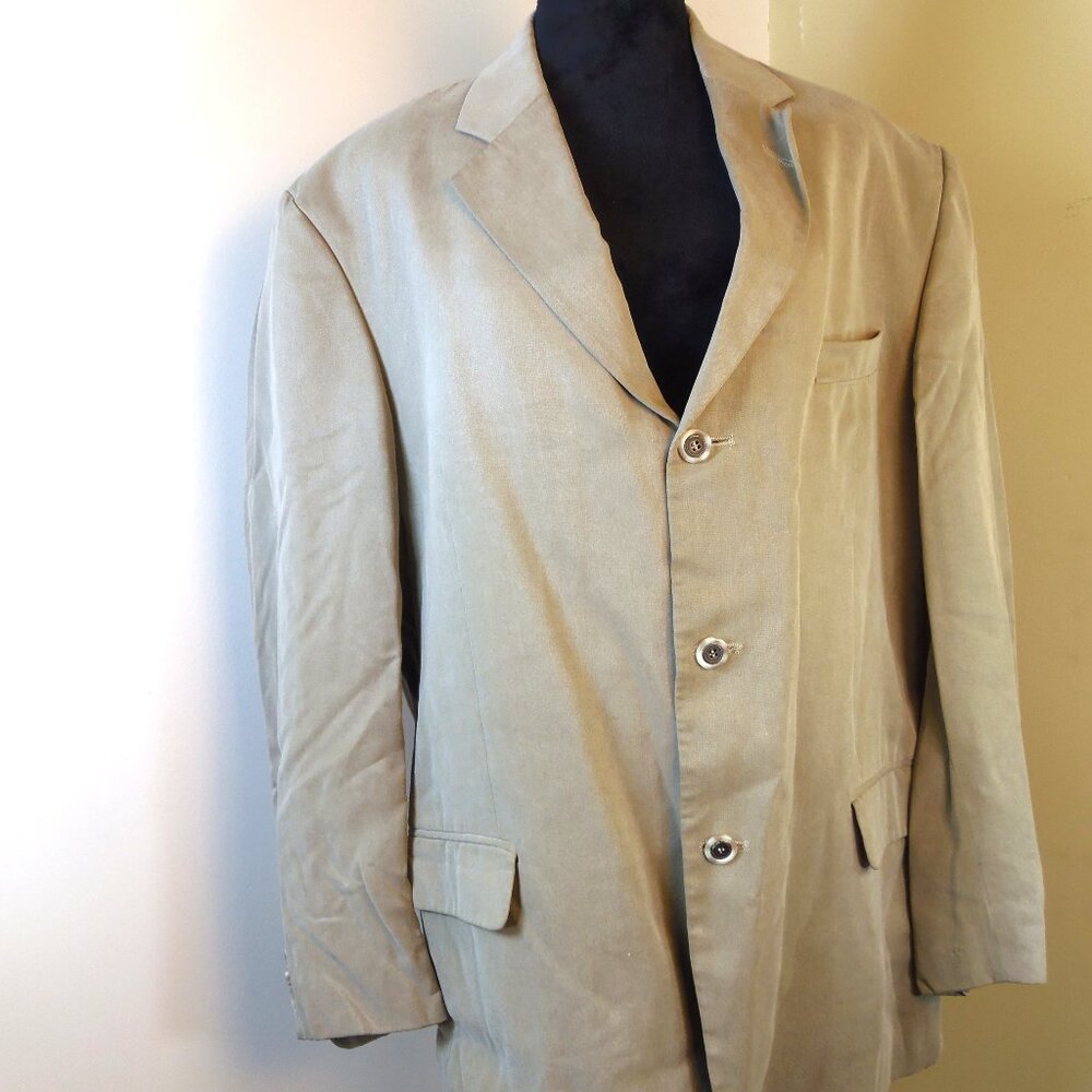 Vintage Andrew Fezza New York Men's 44R Sports Jacket Possibly Cotton Twill